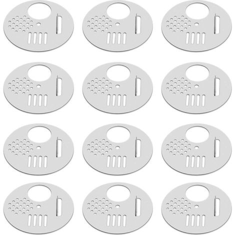 Porte d'entrée de ruche (12 pièces) Disques à abeilles en acier inoxydable - AquaForge (1/5)