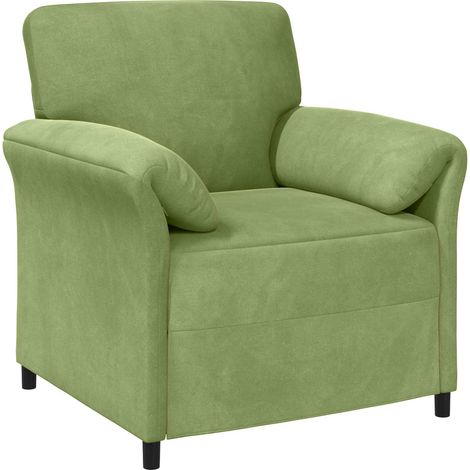 1-Sitzer Sofa Hellgrün 88 x 83 x 95 cm Samt vidaXL (1/5)