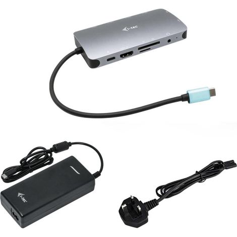 i-tec USB-C Metal Nano Dock HDMI/VGA with LAN + Charger 112W (1/5)