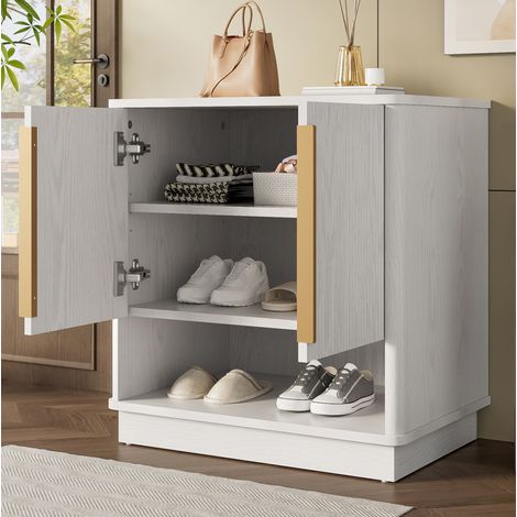 mobile contenitore 60x40x61 cm ingresso legno bianco OKMYHOME (1/5)