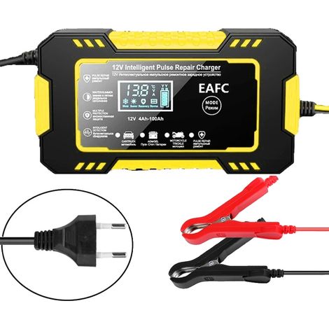 Caricabatterie intelligente, ricarica intelligente, compatibilità con più batterie, EU 6A GIALLO (1/2)