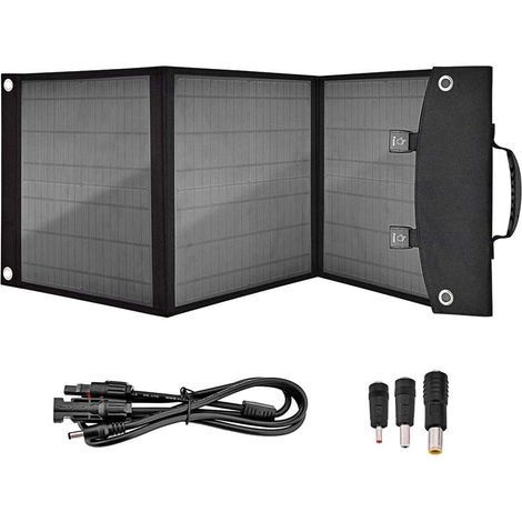 60W 18V Tragbares Solarladegerät, Solarladematte, Faltbare Solartasche (1/5)