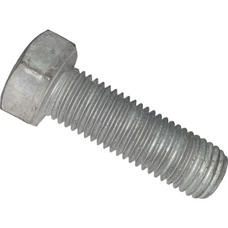 M8 x 30 mm Hex Set Screw - Grade 8.8 Galvanised DIN933 (1/2)