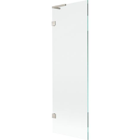Mexen Lunar L paroi de bain à porte 1 battant 60 x 150 cm, transparent, nickel brossé - 897L-060-000-97-00 (1/5)