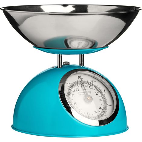 Premier Housewares Blue Half Circle Design Kitchen Scale - 5kg (1/4)