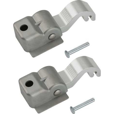 Ensemble de glissière à rivet de support d'auvent de VR 830463p de remplacement argent (2 pièces) (1/5)