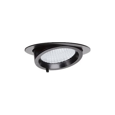 RANDY 3 Downlight rond orientable noir 70° LED intég 36,6W 3000K 3600lm ARIC 51254