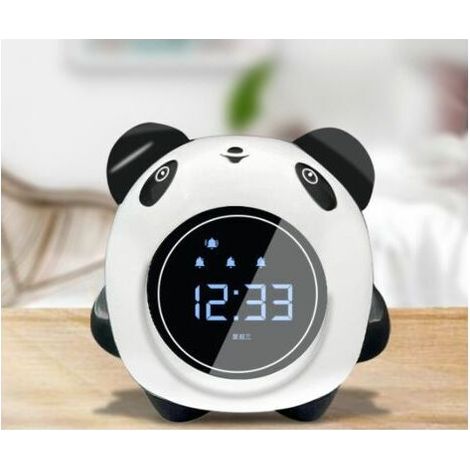 royaluxe -LED Panda Alarm pour enfants, réveil numérique pour chambre d'enfants avec affichage (1/4)