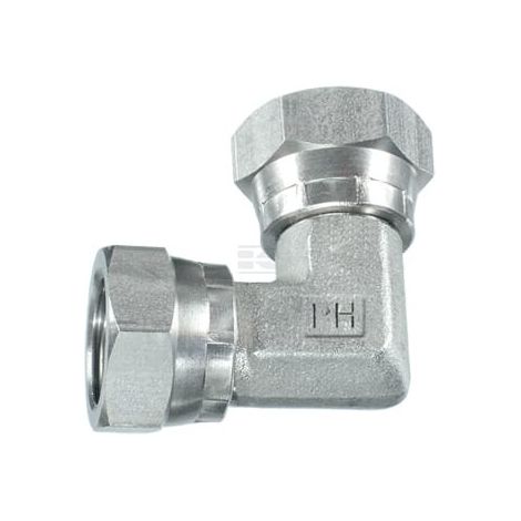 Swivel Adaptor F/F 1/4" BSP 90掳 SS PH HYDRAULIK FF9004KSS