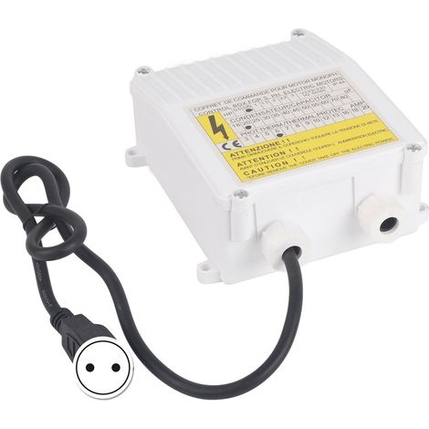 Pompe submersible en acier inoxydable pour puits profonds, boîtier de commande externe, pompe à eau domestique, pompe de pompage, condensateur, accessoires, boîtier de commande, 550 W, norme européenn (1/5)