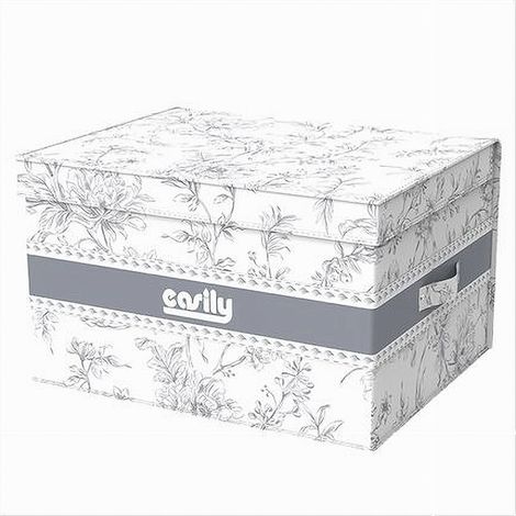 TRADE SHOP - Box Portatutto Scatola Salvaspazio Contenitore Organizer 35x30x20cm Fantasia 87314 - (1/5)