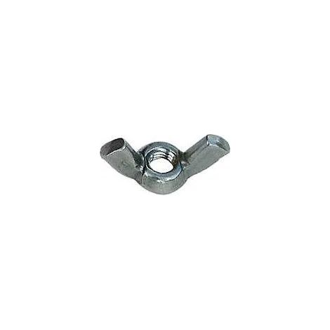 Dado ad alette in acciaio inox A4 diametro 6 mm, 4 pezzi.