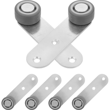 de 6 roulettes pour portes de placard coulissantes en acier (1/5)