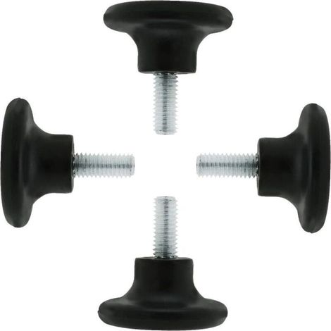 Verstellbare Möbelfüße – 4 Stück, Metall, M8 × 15 × 27 mm, rutschfest und stabilisierend