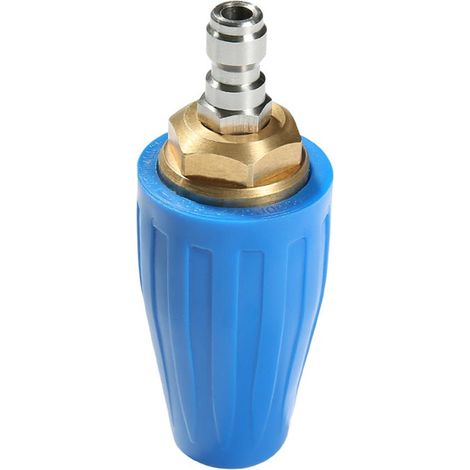 Boquilla turbo giratoria para limpiadoras de alta presión de hasta 4000 psi con conexión rápida de 1/4" para eliminar óxido y pintura de corteza. (1/5)