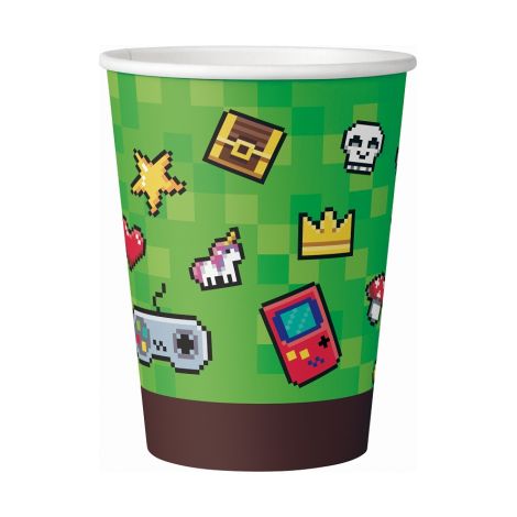 Gioco Pixels Su bicchieri di carta, 200 ml, 6 pezzi. (1/3)