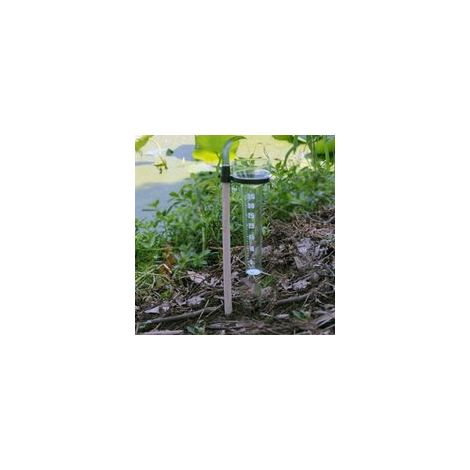 Type Simple Pluviomètre,Outils De Technicien Agricole Record D'observation De Pluie,Tasse À Mesurer en Plastique De Picoseconde avec Le Petit Bâton en Bois (1/5)