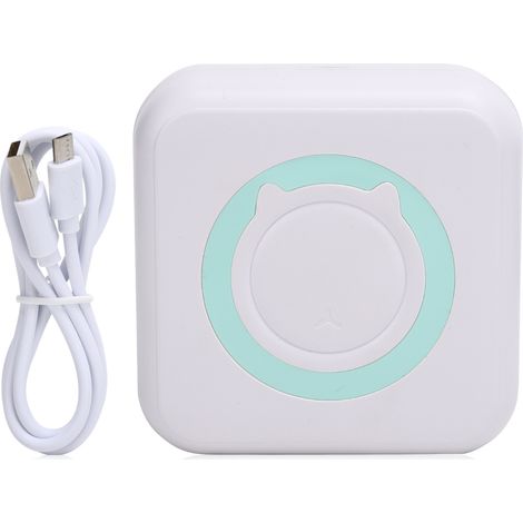 Mini Pocket Printer Inkless Wireless Bletooth Portable Thermal Paper for Photo Label MemoGreen (1/5)