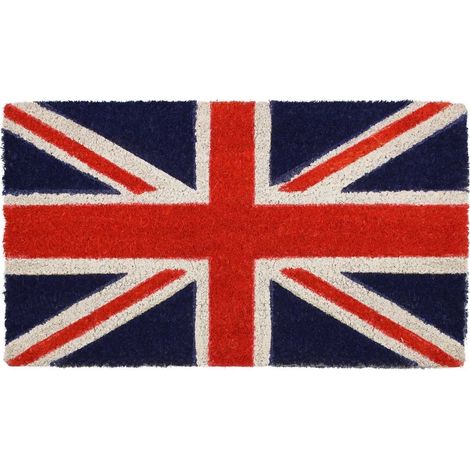Union Jack Novelty PVC Backed Coir Entrance Doormat, 40x70cm (1/5)