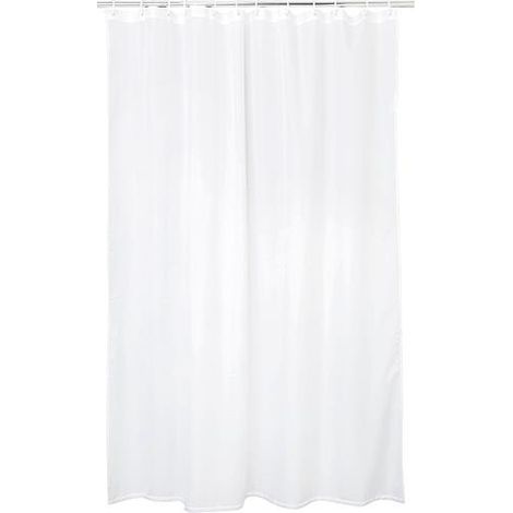 Rideau de douche EGZONA blanc eclatant 2400x1800mm (1/2)
