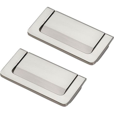 Poignée de porte coulissante adhésive, 2 poignées d'armoire anti-perforation, résistantes à l'humidité et à la rouille pour armoire, placard, tiroir (argent) (1/5)