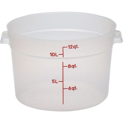 Boîte ronde - 37.8 x 37.8 cm - Translucide - Lot de 6 - Cambro