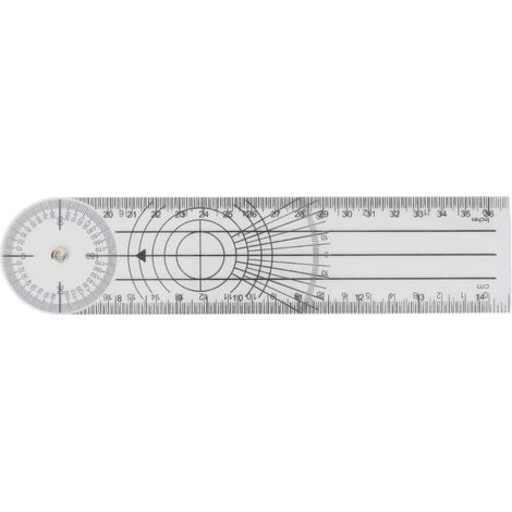 Transparenter, flexibler und verstellbarer Winkelmesser: geometrisches Messwerkzeug für Künstler, Bauarbeiter, Designer, Lehrer und Ingenieure.