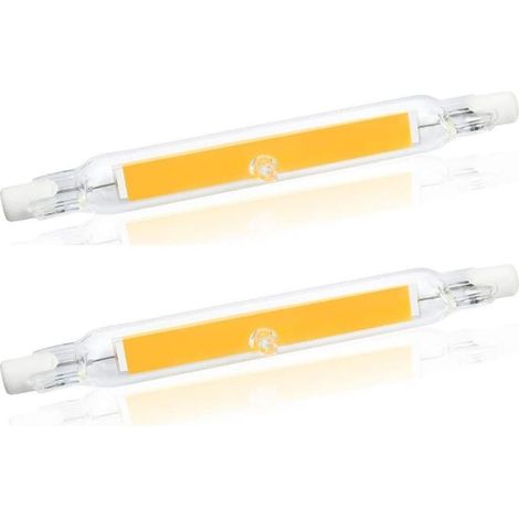 Ampoule LED R7S 5 W J78 COB 78 mm, 500 lm, 2700 K, équivalent 30-50 W, 360°, blanc chaud, lot de 2 (1/3)