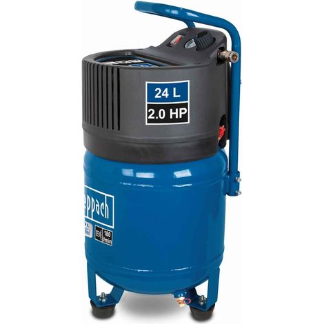 Kompressor HC24V scheppach - 1500W  10bar  24L Kessel  ölfrei & wartungsarm