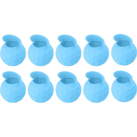 Lot de 10 ballons à eau réutilisables en silicone, auto-scellants et à remplissage rapide, pour jeux et fêtes d'été à la piscine ou à la plage (bleu clair). (1/5)