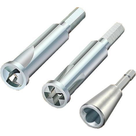 Outil de fil à grande vitesse en acier au carbone Twister de câble 3 pièces pour câbles durs et souples (1/4)