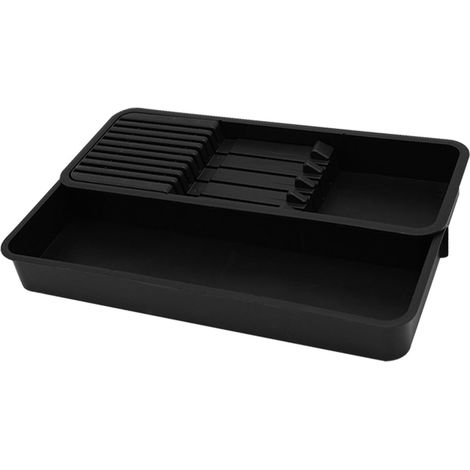 Organiseur de tiroir – Bloc universel 40 x 15,5 5 cm Étagère étendue facile d'entretien Design cloison, design rangement pour éplucher, couteaux cuisine organisateur - (1/5)