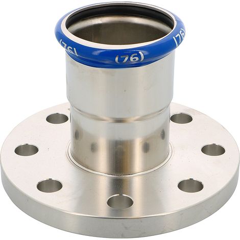 Raccord à bride femelle acier inox à sertir SERTIsteel Inox - Empreinte M Ø76,1 mm