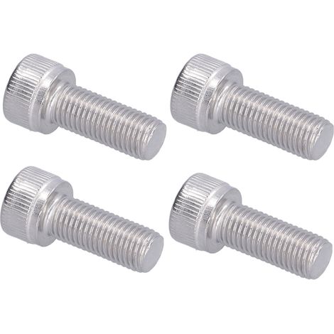 4 vis à tête hexagonale M10x25 acier inox A2-70 DIN 912 pas fin 1.25mm boulonnerie pour bricolage auto modélisme (1/5)