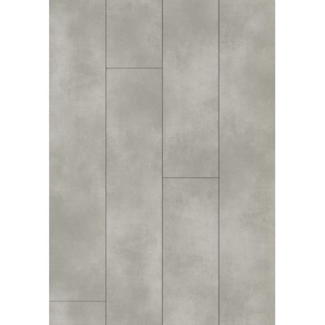Mexen Imperial Gris panneaux vinyles 1227 x 187 mm LVT Dryback 2,5 mm, base en PVC, 4 V-fuge, Béton - F1354-1227-187-255-4V1-01 (1/2)