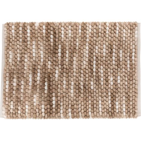 Badematte kugel aus baumwolle beige 75x50cm - 5five