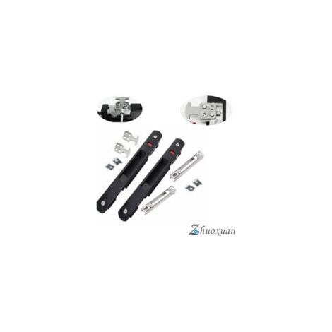 Verrou Baie Coulissante Fermeture - Serrure de Crochet de Fenêtre de Porte Mobile Moderne Simple Face de Verrouillage Pour La Maison Serrure porte Baie Vitree porte Coulissante Fermeture,Starlight,2Pc (1/4)