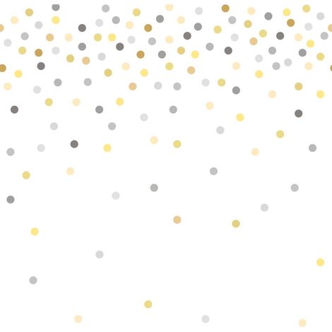 papier peint panoramique points de confettis jaune et gris - ESTAhome (1/5)
