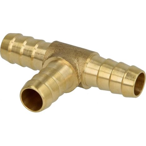 Té pour flexible en laiton 1/2''