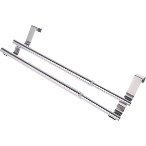 BelleRise - Porte-serviettes rétractable pour porte, support mural pour salle de bain, cuisine, hôtel, armoire (1/5)