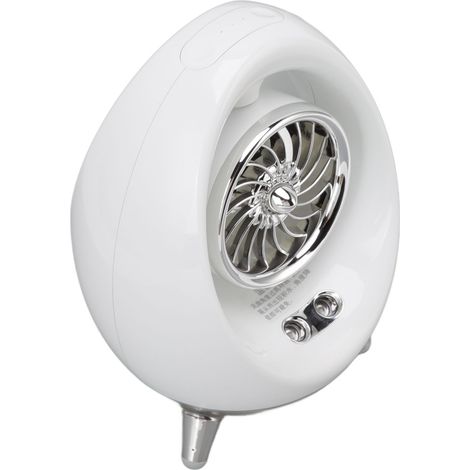 Mini climatiseur portable avec ventilateur, humidificateur et veilleuse, chargement USB, idéal pour la chambre ou le bureau. (1/5)