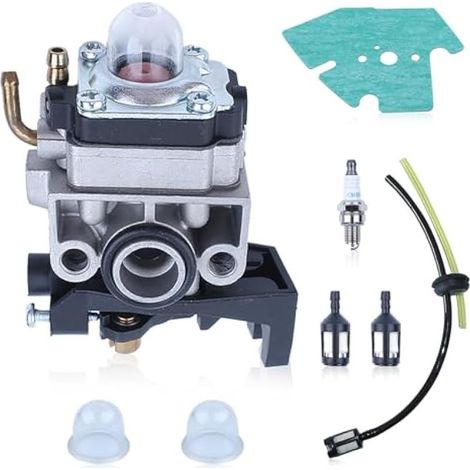 Carburateur pour Honda GX25 GX35 GX50 UMS425E UMK425E UMK435E HHB25 FG110 4-Temp Moteur Débroussailleuse, avec Tuyau Joint Bougie d'Allumage, Filtre à Essence Remplacement Accessoires (1/4)