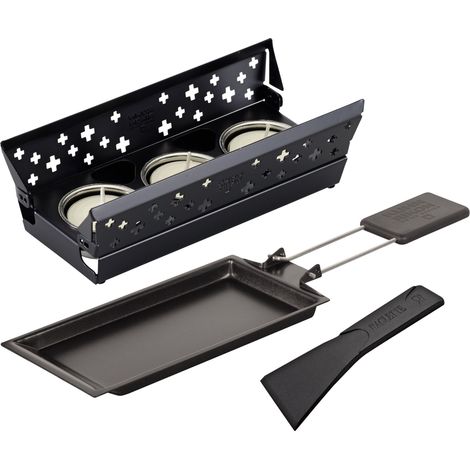 Set à Raclette à la Bougie Noir, Poêlon Antiadhésif (1/5)