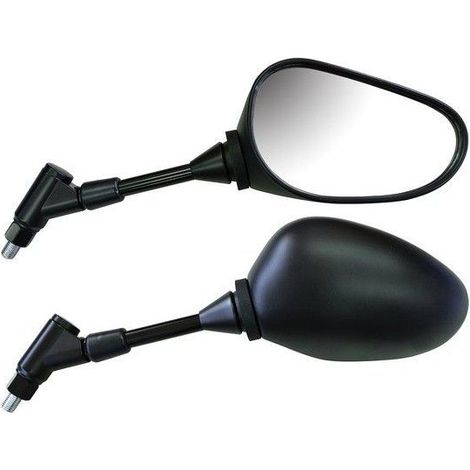 Espejo Emgo 2025/02 para Yamaha XJ6N '14-'16, FZ8 Fazer '13-'15, izquierdo (OEM: 20S-26290-10), negro (modelo original) (homologación). (1/2)