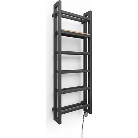 Elektrischer Handtuchheizkörper - Schwarz - 1150x400mm - 500 Watt - STA1150/400E8N