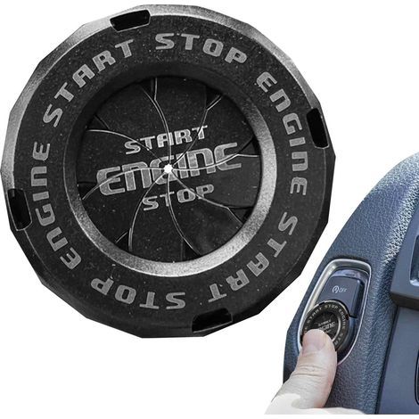 Protection rotative, bouton de démarrage rotatif Protection de l'allumage rotatif, anneau décoratif anti-rayures pour voiture, bouton de démarrage de voiture (1/5)
