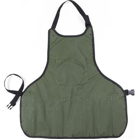 Tablier de jardinage en toile imperméable PENGGONG, sacoche porte-outils avec poches, taille réglable pour homme et femme (1/4)