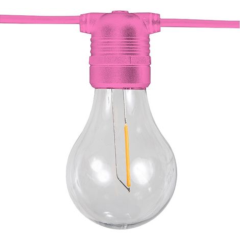 ALLEGRA Lichterkette mit Kabel für den Innen- und Außenbereich. 10 LED-Lampen mit warmem Licht. Hergestellt in Spanien