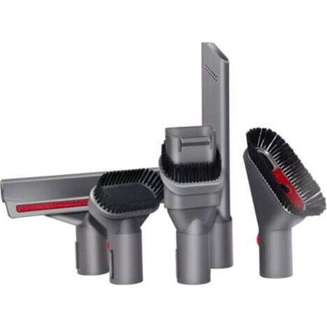 5 Pièces Aspirateur Accessoires pour Dyson, avec 3 Brosse Aspirateur et 2 Embout Aspirateur, Aspirateur Pièces Détachées, pour Dyson V7 V8 V10 V11, pour Nettoyer les Sols, Matelas, Plafonds (Gris)