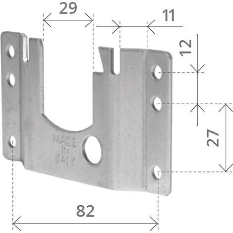 SUPPORTO A LEGNO Lunghezza mm. 82